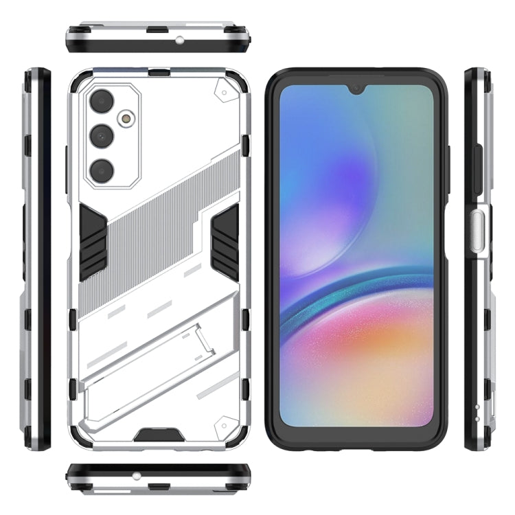 For Samsung Galaxy A05s 4G Punk Armor 2 in 1 PC + TPU Shockproof Phone Case with Invisible Holder(White) - Galaxy Phone Cases by buy2fix | Online Shopping UK | buy2fix