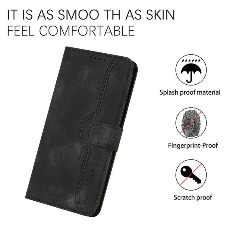 For iPhone Air Heart Pattern Skin Feel Leather Phone Case(Black) - iPhone Air Cases by buy2fix | Online Shopping UK | buy2fix