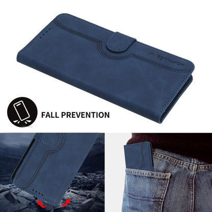 For iPhone 17 Heart Pattern Skin Feel Leather Phone Case(Royal Blue) - iPhone 17 Cases by buy2fix | Online Shopping UK | buy2fix