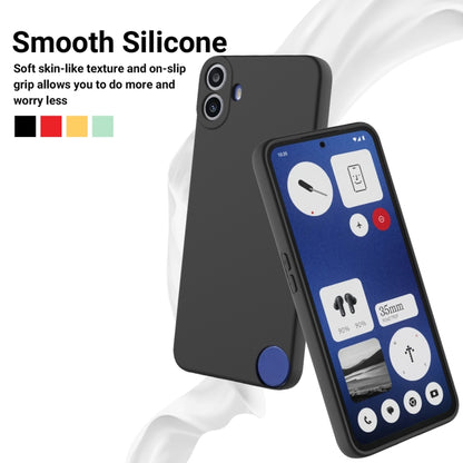 For Nothing CMF Phone 1 Solid Color Liquid Silicone Dropproof Full Coverage Phone Case(Black) - Nothing Cases by buy2fix | Online Shopping UK | buy2fix