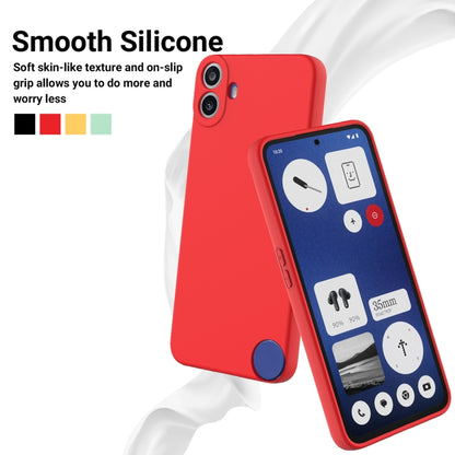 For Nothing CMF Phone 1 Solid Color Liquid Silicone Dropproof Full Coverage Phone Case(Red) - Nothing Cases by buy2fix | Online Shopping UK | buy2fix