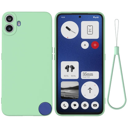 For Nothing CMF Phone 1 Solid Color Liquid Silicone Dropproof Full Coverage Phone Case(Green) - Nothing Cases by buy2fix | Online Shopping UK | buy2fix