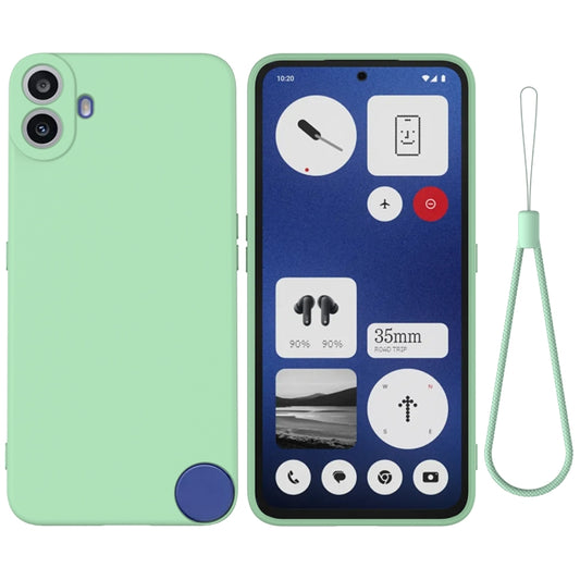 For Nothing CMF Phone 1 Solid Color Liquid Silicone Dropproof Full Coverage Phone Case(Green) - Nothing Cases by buy2fix | Online Shopping UK | buy2fix