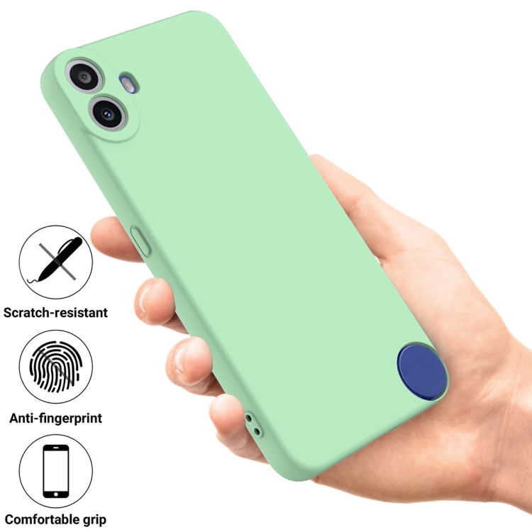 For Nothing CMF Phone 1 Solid Color Liquid Silicone Dropproof Full Coverage Phone Case(Green) - Nothing Cases by buy2fix | Online Shopping UK | buy2fix