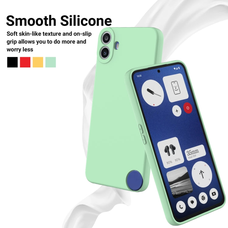 For Nothing CMF Phone 1 Solid Color Liquid Silicone Dropproof Full Coverage Phone Case(Green) - Nothing Cases by buy2fix | Online Shopping UK | buy2fix