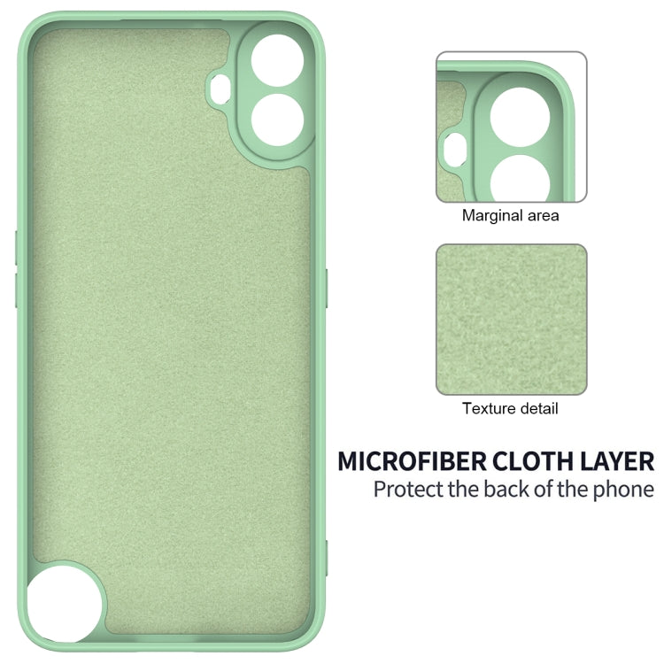 For Nothing CMF Phone 1 Solid Color Liquid Silicone Dropproof Full Coverage Phone Case(Green) - Nothing Cases by buy2fix | Online Shopping UK | buy2fix
