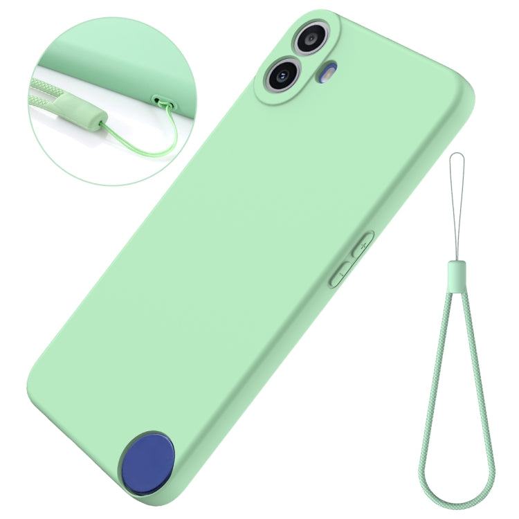 For Nothing CMF Phone 1 Solid Color Liquid Silicone Dropproof Full Coverage Phone Case(Green) - Nothing Cases by buy2fix | Online Shopping UK | buy2fix