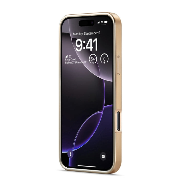 For iPhone 16 Pro Max Fierre Shann Python Texture Electroplating PU Phone Case(White) by FIERRE SHANN