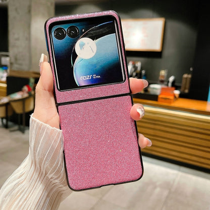 For Motorola Razr 40 Ultra Gradient Color Glitter Shockproof Protective Phone Case(Purple) by buy2fix