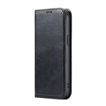 For iPhone 15 Plus Fierre Shann Vintage Bark Texture Wallet Leather Phone Case(Black) - iPhone 15 Plus Cases by FIERRE SHANN | Online Shopping UK | buy2fix