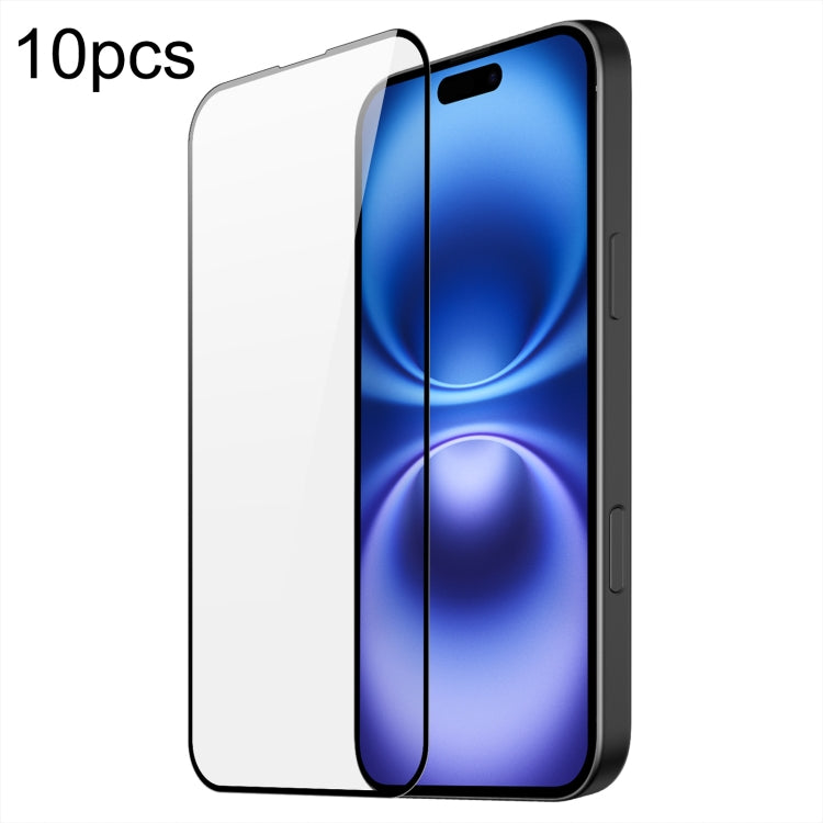 For iPhone 16 Plus 10pcs DUX DUCIS 0.33mm 9H Medium Alumina Tempered Glass Film - iPhone 16 Plus Tempered Glass by DUX DUCIS | Online Shopping UK | buy2fix