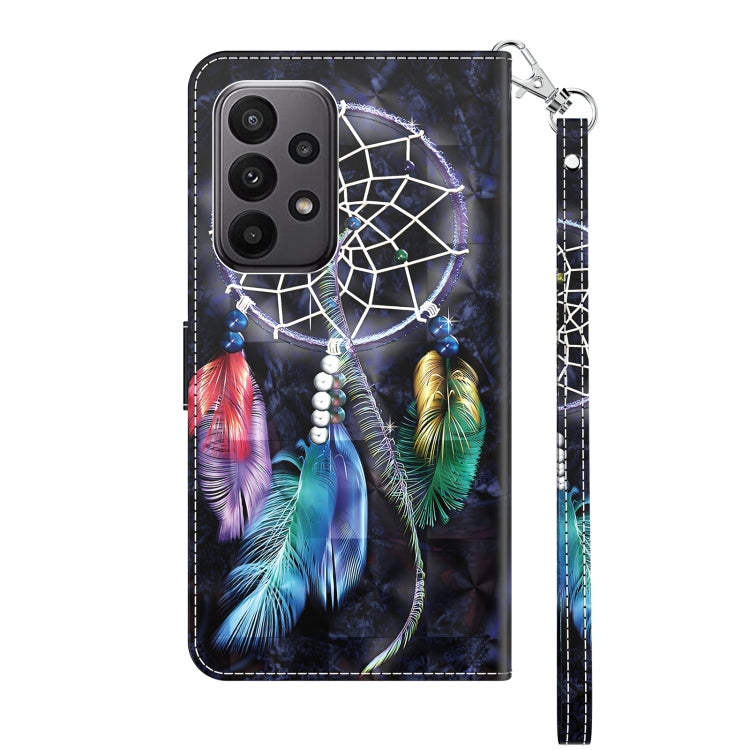 For Samsung Galaxy A25 5G 3D Painted Leather Phone Case(Colorful Dreamcatcher) - Galaxy Phone Cases by buy2fix | Online Shopping UK | buy2fix