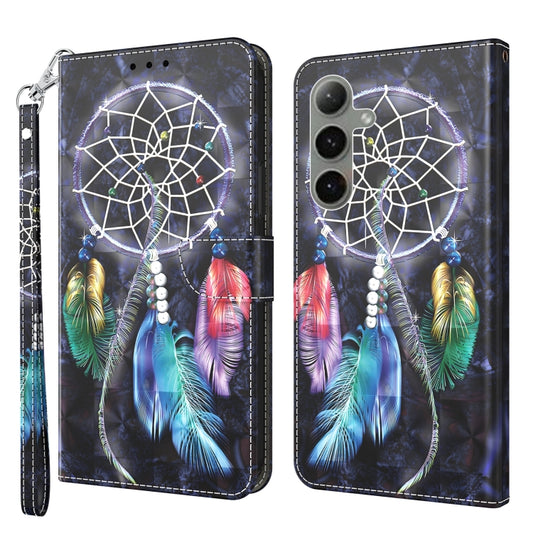 For Samsung Galaxy S24+ 5G 3D Painted Leather Phone Case(Colorful Dreamcatcher) - Galaxy S24+ 5G Cases by buy2fix | Online Shopping UK | buy2fix