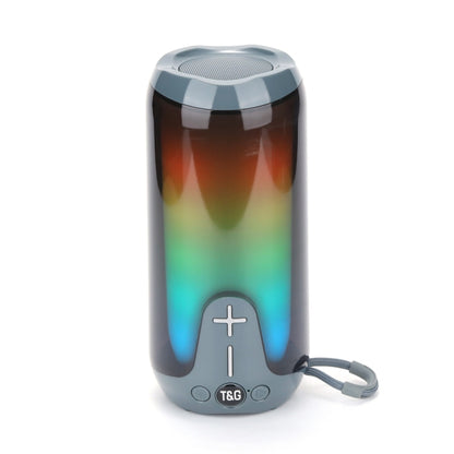 T&G TG651 Portable LED Wireless Bluetooth Speaker Outdoor TWS Subwoofer(Grey) - Desktop Speaker by T&G | Online Shopping UK | buy2fix