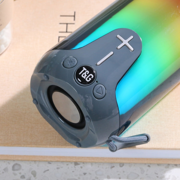 T&G TG651 Portable LED Wireless Bluetooth Speaker Outdoor TWS Subwoofer(Red) - Desktop Speaker by T&G | Online Shopping UK | buy2fix