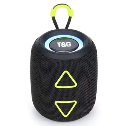 T&G TG655 Outdoor Portable TWS Wireless Bluetooth Speaker LED Light Stereo Subwoofer(Black) - Desktop Speaker by T&G | Online Shopping UK | buy2fix