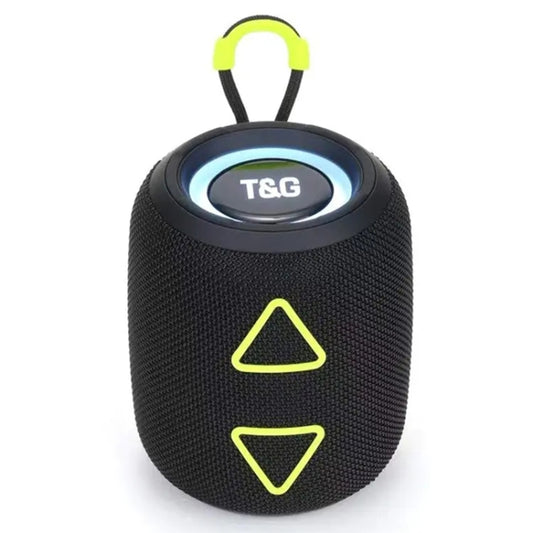 T&G TG655 Outdoor Portable TWS Wireless Bluetooth Speaker LED Light Stereo Subwoofer(Black) - Desktop Speaker by T&G | Online Shopping UK | buy2fix