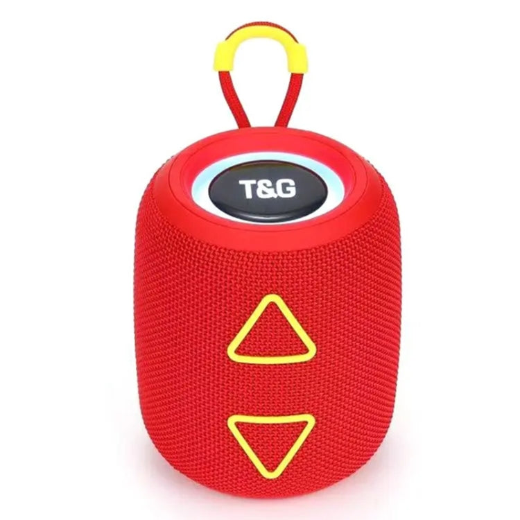T&G TG655 Outdoor Portable TWS Wireless Bluetooth Speaker LED Light Stereo Subwoofer(Red) - Desktop Speaker by T&G | Online Shopping UK | buy2fix