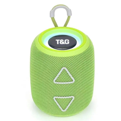 T&G TG655 Outdoor Portable TWS Wireless Bluetooth Speaker LED Light Stereo Subwoofer(Green) - Desktop Speaker by T&G | Online Shopping UK | buy2fix