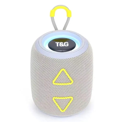 T&G TG655 Outdoor Portable TWS Wireless Bluetooth Speaker LED Light Stereo Subwoofer(Grey) - Desktop Speaker by T&G | Online Shopping UK | buy2fix