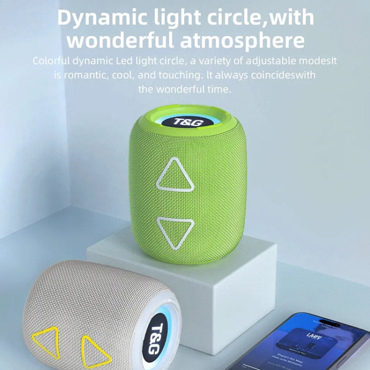 T&G TG655 Outdoor Portable TWS Wireless Bluetooth Speaker LED Light Stereo Subwoofer(Purple) - Desktop Speaker by T&G | Online Shopping UK | buy2fix