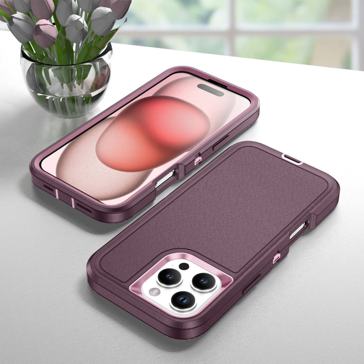 For iPhone 16 Pro Life Waterproof Rugged Phone Case(Purple + Pink) - iPhone 16 Pro Cases by buy2fix | Online Shopping UK | buy2fix