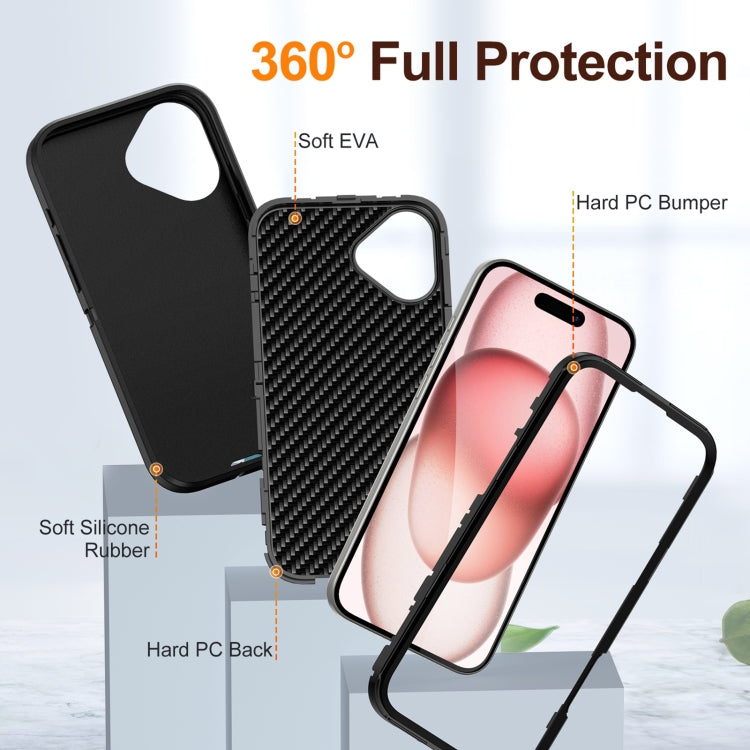 For iPhone 16 Plus Life Waterproof Rugged Phone Case(Black) - iPhone 16 Plus Cases by buy2fix | Online Shopping UK | buy2fix