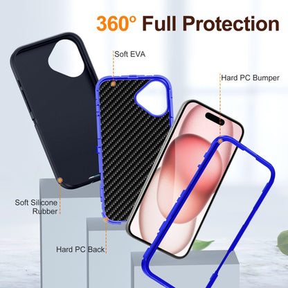 For iPhone 16 Plus Life Waterproof Rugged Phone Case(Dark Blue + Royal Blue) - iPhone 16 Plus Cases by buy2fix | Online Shopping UK | buy2fix