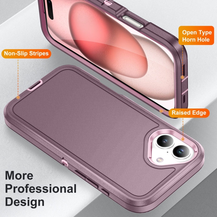 For iPhone 16 Life Waterproof Rugged Phone Case(Purple + Pink) - iPhone 16 Cases by buy2fix | Online Shopping UK | buy2fix