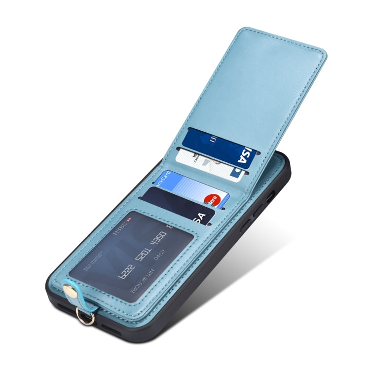 For iPhone 15 Pro ESEBLE Star Series Lanyard Holder Card Slot Phone Case(Blue) - iPhone 15 Pro Cases by ESEBLE | Online Shopping UK | buy2fix