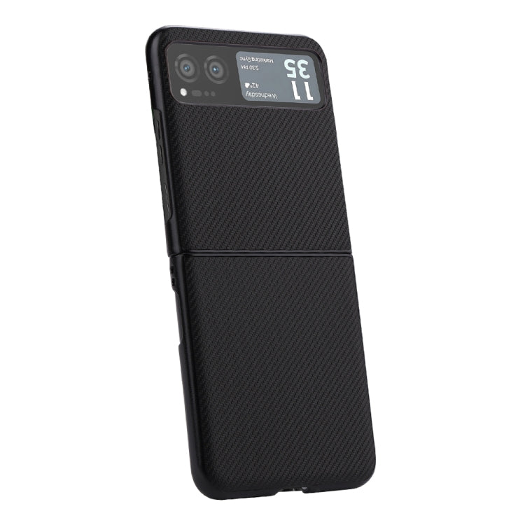 For Motorola Razr 40 ViLi TC Series Kevlar Carbon Fiber Texture Phone Case(Black) by ViLi