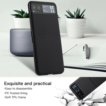 For Motorola Razr 40 ViLi TC Series Kevlar Carbon Fiber Texture Phone Case(Black) by ViLi