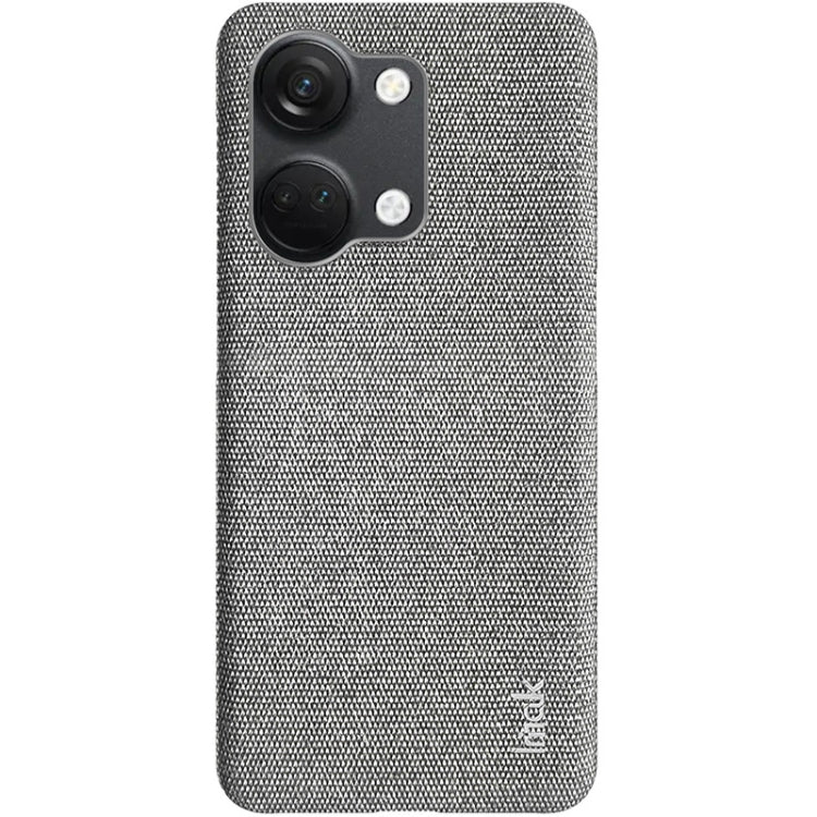 For OnePlus Ace 2V / Nord 3 5G imak Ruiyi Series Cloth Texture PU + PC Phone Case(Light Grey) - OnePlus Cases by imak | Online Shopping UK | buy2fix