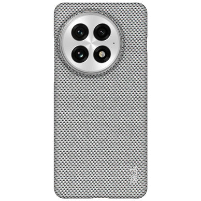 For OnePlus 13 imak Ruiyi Series Cloth Texture PU + PC Phone Case(Light Grey) by imak