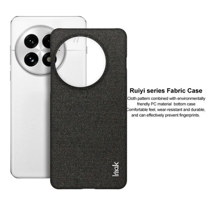 For OnePlus 13 imak Ruiyi Series Cloth Texture PU + PC Phone Case(Light Grey) by imak