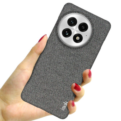 For OnePlus 13 imak Ruiyi Series Cloth Texture PU + PC Phone Case(Dark Grey) by imak