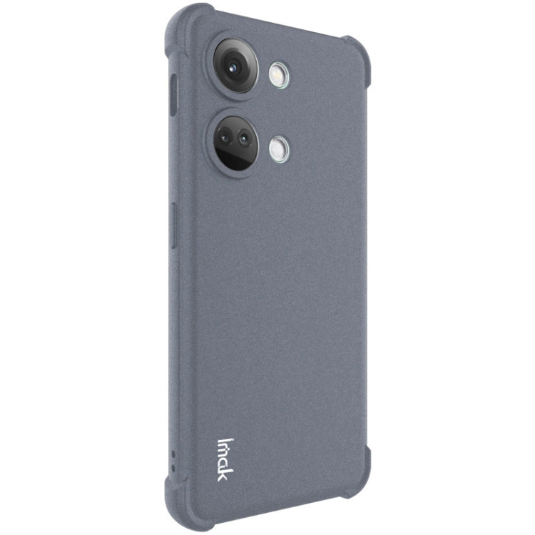 For OnePlus Ace 2V 5G/Nord 3 5G imak Shockproof Airbag TPU Phone Case(Matte Grey) - OnePlus Cases by imak | Online Shopping UK | buy2fix