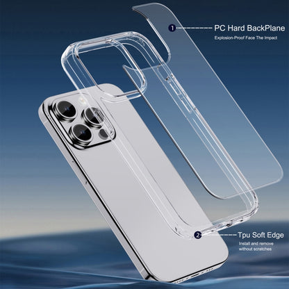 For iPhone 15 iPAKY Hanguang Series Transparent TPU+PC Phone Case(Transparent) - iPhone 15 Cases by iPAKY | Online Shopping UK | buy2fix