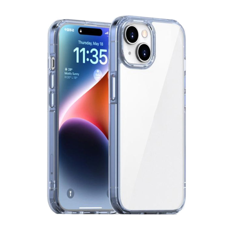 For iPhone 15 Plus iPAKY Aurora Series Shockproof PC + TPU Protective Phone Case(Transparent Blue) - iPhone 15 Plus Cases by iPAKY | Online Shopping UK | buy2fix