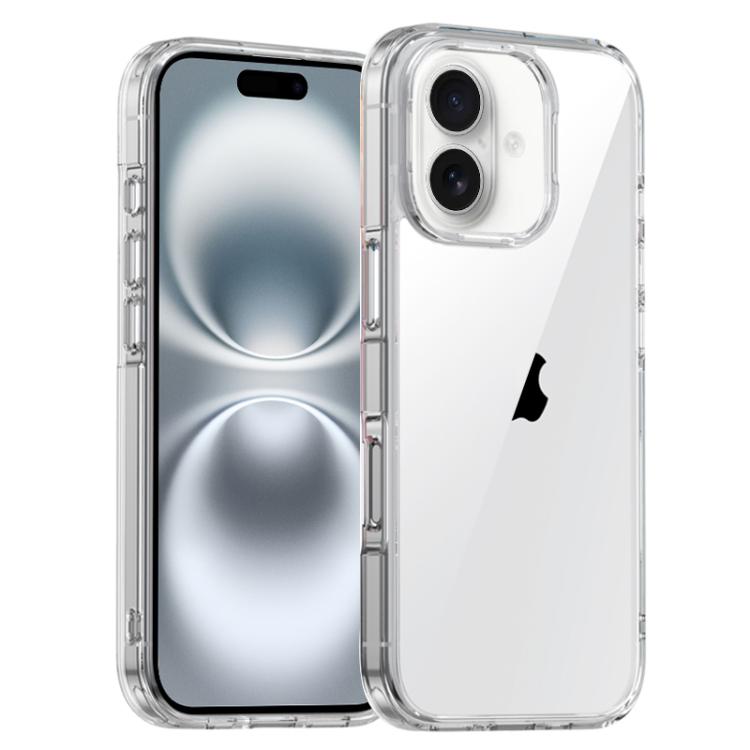 For iPhone 16 iPAKY Aurora Series Shockproof PC + TPU Protective Phone Case(Transparent) - iPhone 16 Cases by iPAKY | Online Shopping UK | buy2fix