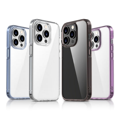 For iPhone 16 Pro iPAKY Aurora Series Shockproof PC + TPU Protective Phone Case(Transparent Purple) - iPhone 16 Pro Cases by iPAKY | Online Shopping UK | buy2fix