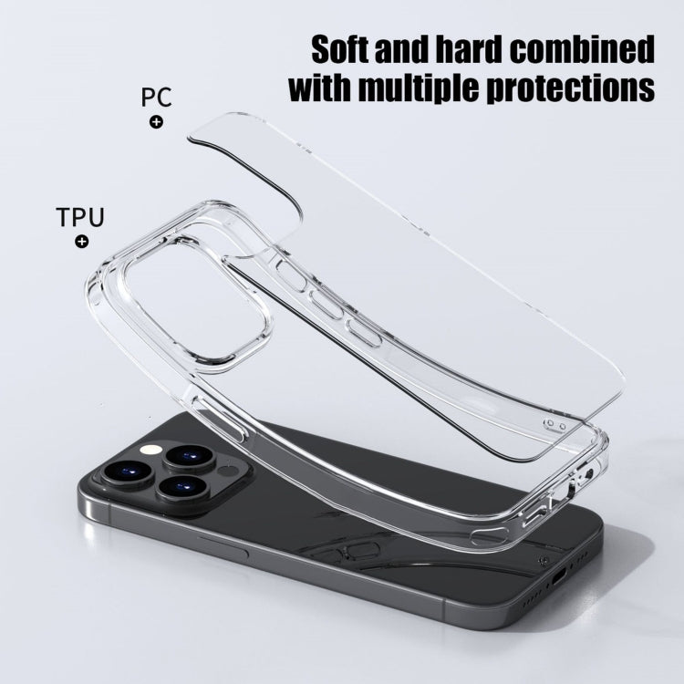 For iPhone 15 Pro Max iPAKY Aurora Series Shockproof PC + TPU Protective Phone Case(Transparent) - iPhone 15 Pro Max Cases by iPAKY | Online Shopping UK | buy2fix