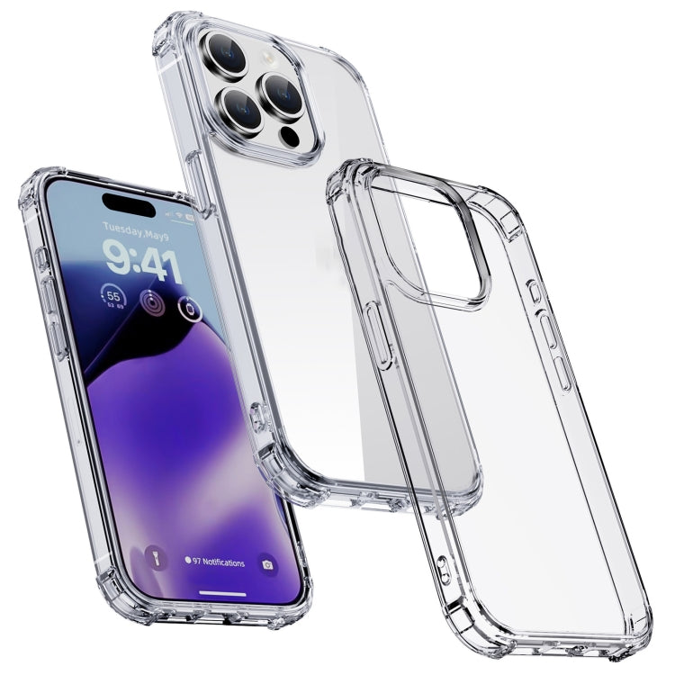 For iPhone 15 Pro Max iPAKY Crystal Clear Series Shockproof PC + TPU Protective Phone Case(Transparent) - iPhone 15 Pro Max Cases by iPAKY | Online Shopping UK | buy2fix