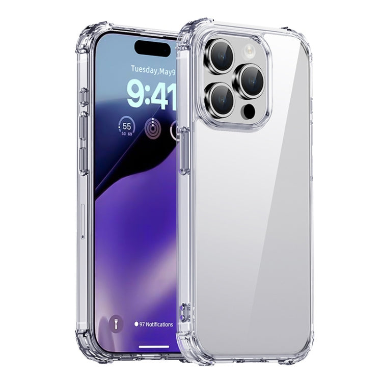 For iPhone 15 Pro iPAKY Crystal Clear Series Shockproof PC + TPU Protective Phone Case(Transparent) - iPhone 15 Pro Cases by iPAKY | Online Shopping UK | buy2fix