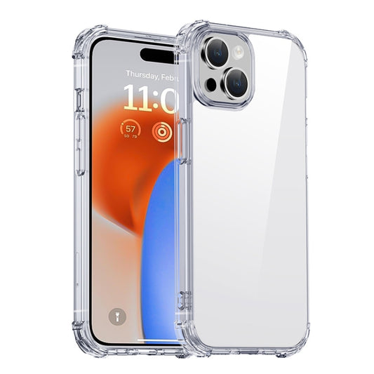 For iPhone 15 iPAKY Crystal Clear Series Shockproof PC + TPU Protective Phone Case(Transparent) - iPhone 15 Cases by iPAKY | Online Shopping UK | buy2fix