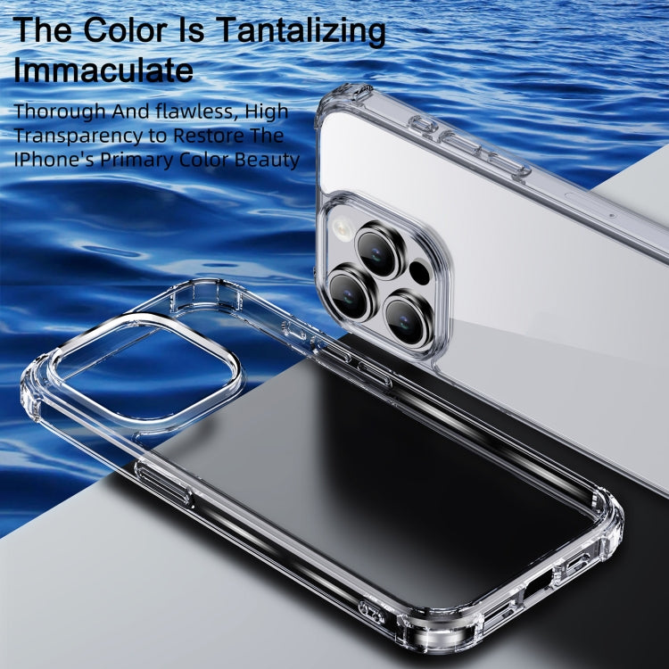 For iPhone 15 iPAKY Crystal Clear Series Shockproof PC + TPU Protective Phone Case(Transparent) - iPhone 15 Cases by iPAKY | Online Shopping UK | buy2fix