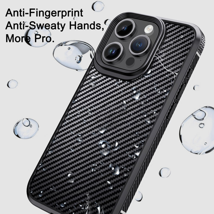For iPhone 15 Plus iPAKY MG Series Carbon Fiber PC + TPU Protective Phone Case(Black) - iPhone 15 Plus Cases by iPAKY | Online Shopping UK | buy2fix