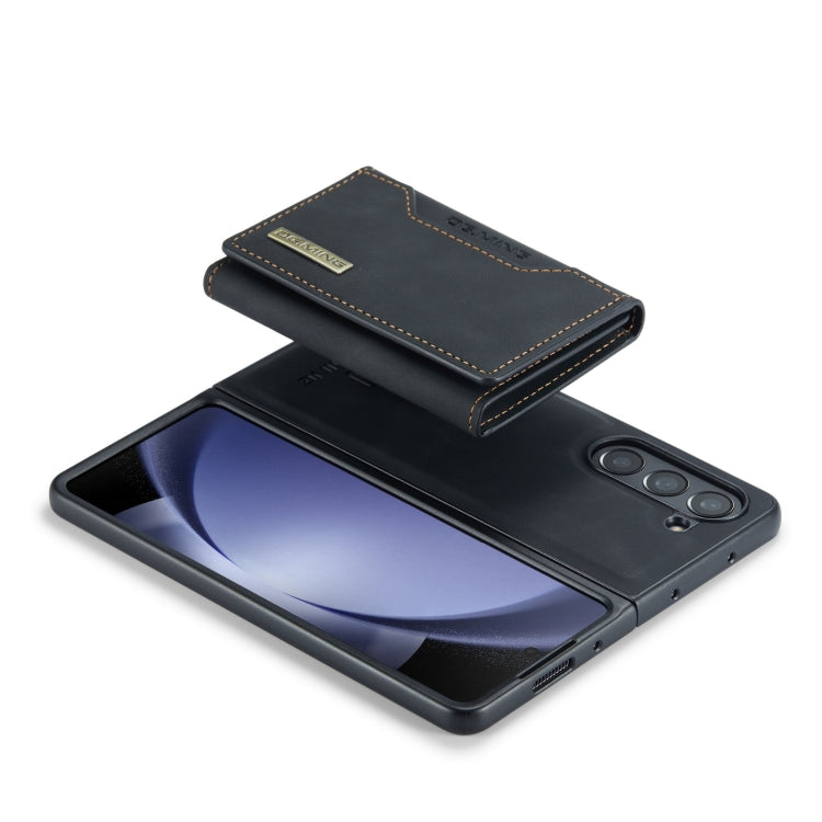 For Samsung Galaxy Z Fold5 DG.MING M2 Series 3-Fold Multi Card Bag + Magnetic Phone Case(Black) by DG.MING