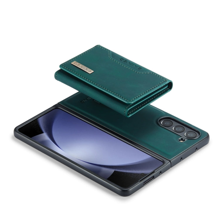 For Samsung Galaxy Z Fold5 DG.MING M2 Series 3-Fold Multi Card Bag + Magnetic Phone Case(Green) by DG.MING