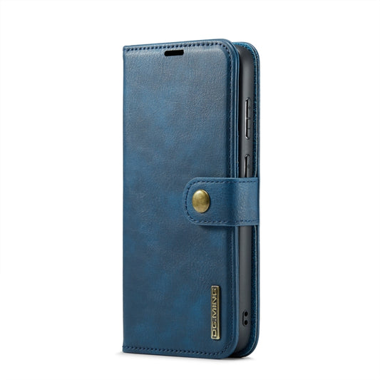 For Samsung Galaxy S24+ 5G DG.MING Crazy Horse Texture Detachable Magnetic Leather Case(Blue) by DG.MING